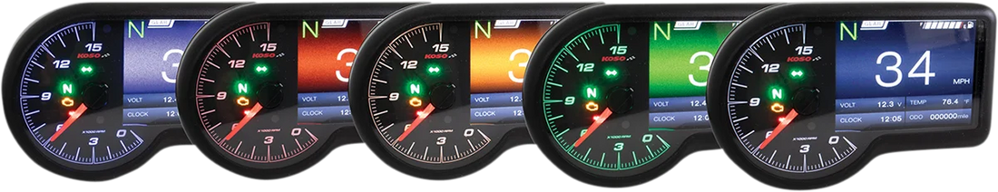 Koso North America RX-3 Gauge - Black BA071000 - Installation View