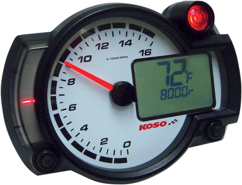 Koso North America RX2-NR GP-Style Race Tachometer BA015000