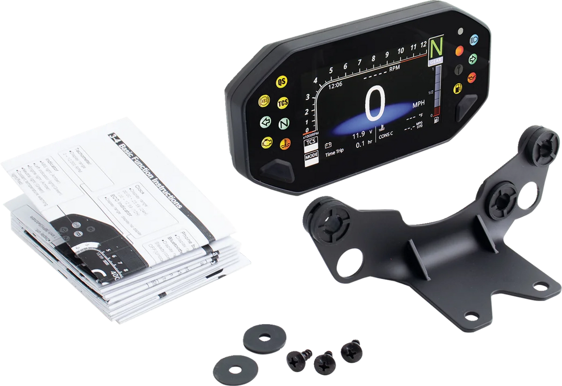 Koso North America Speedometer - RX-4 - MT-07 BA081100 - Side View