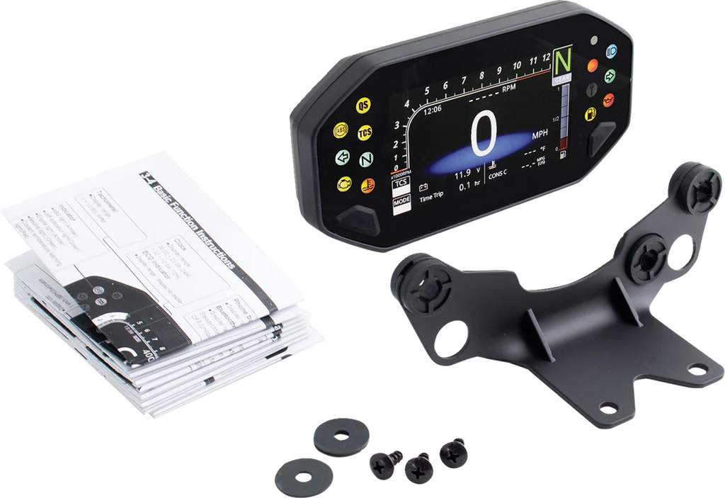 Koso North America Speedometer - RX-4 - MT-07 BA081100 - Side View