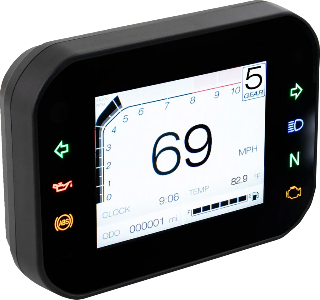 Koso North America TFT Multifunction Meter - RX-3S BA079000 - Installation View