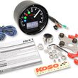 Load image into Gallery viewer, Koso North America TNT-01R Universal Electronic Speedometer/Tachometer - Black Face/Casing BA035K00 - Side View