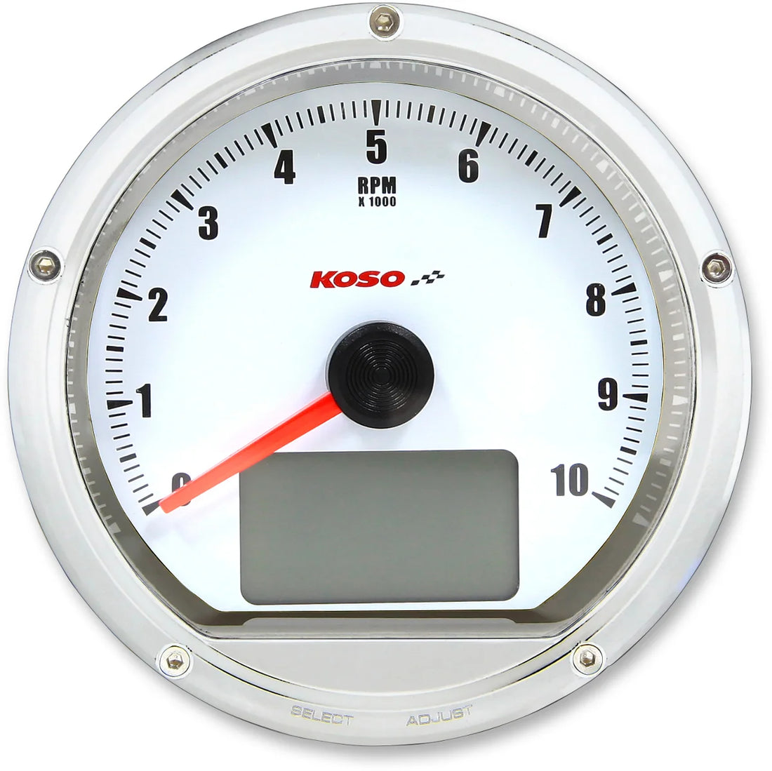 Koso North America TNT-02 Multi-Function Speedometer/Tachometer - 2.69" Diameter x 1.51" Depth BA058100-HD - Detail View