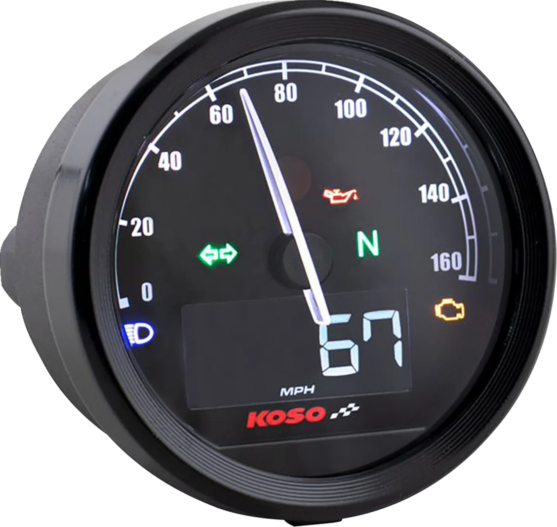 Koso North America TNT-05S - Speedometer Gauge - D48 BA086001-HD - Installation View