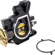 Load image into Gallery viewer, Koso North America Throttle Body - Black - Honda - 28 mm DY640000 - Side View