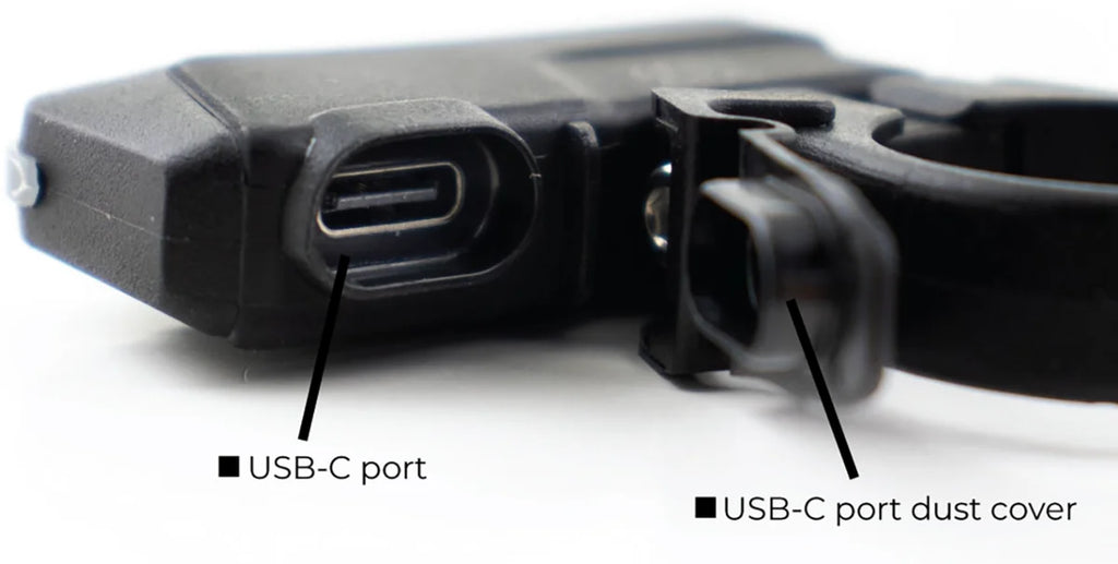 Koso North America USB-C Charger - Handlebar Mount KW011000 - Side View