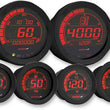 Load image into Gallery viewer, Koso North America Universal 6-Piece Gauge Kit - Black BA050903 - Main Product View
