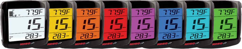 Koso North America XR-01 GPS Speedometer with Sensor BB026010 - Installation View