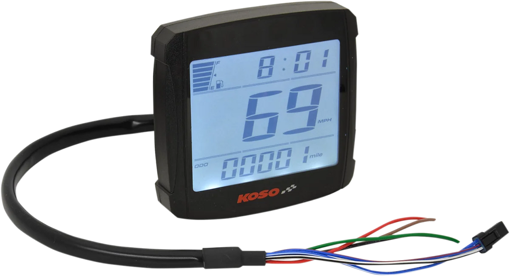 Koso North America XR-01 Speedometer - 2.94" L x 3.05" W x 0.94" D BB026000 - Main Product View