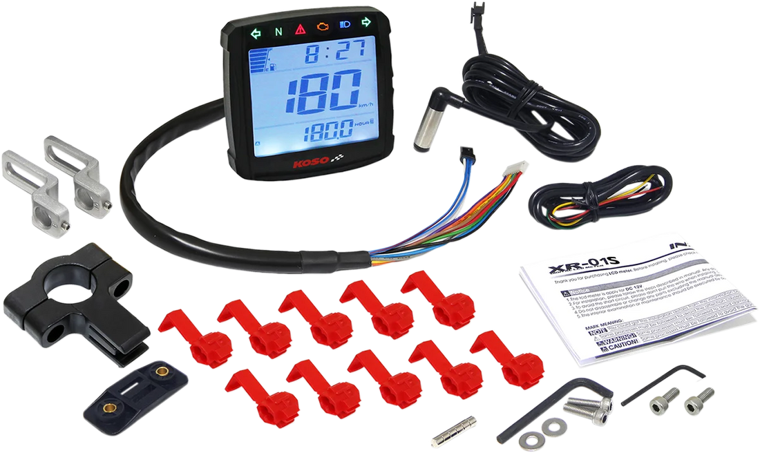 Koso North America XR-01S Speedometer - 2.94" L x 3.05" W x 0.94" D BB026001 - Detail View