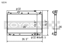Load image into Gallery viewer, Koyo 02-05 Honda Civic Si 2.0L EP3 (MT) Radiator