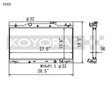 Load image into Gallery viewer, Koyo 02-06 Acura RSX Base/Type-S (MT) Radiator (Req. Non-OEM Rad. Cap)