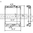 Load image into Gallery viewer, Koyo 03-07 Mitsubishi Evolution 7/8/9 Turbo (MT) Half-Size RACE  Radiator