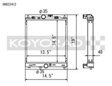 Load image into Gallery viewer, Koyo 03-07 Mitsubishi Evolution 7/8/9 Turbo (MT) Half-Size RACE  Radiator