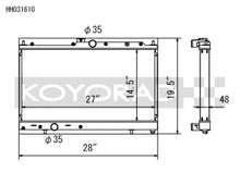 Load image into Gallery viewer, Koyo 03-07 Mitsubishi Evolution 8/9 2.0L Turbo (MT) Radiator