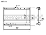 Koyo Radiator fits 2003-2006 Mitsubishi Lancer
