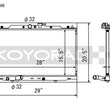 Load image into Gallery viewer, Koyo 04-08 Acura TSX 2.4L (MT) Racing Radiator - 25MM CORE