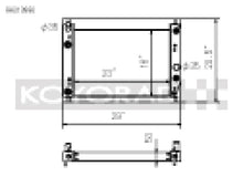 Load image into Gallery viewer, Koyo 05-13 Chevrolet Corvette C6 Racing Radiator - Main Product View
