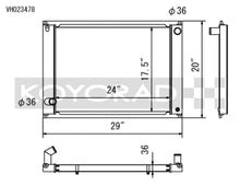 Load image into Gallery viewer, Koyo 09-17 Nissan 370Z 6MT Radiator (Eliminates AC Condenser)