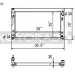 Load image into Gallery viewer, Koyo 17-22 Subaru Impreza 2.0L Non-Turbo / 18-22 Crosstrek 2.0/2.5L Non-Turbo Aluminum Radiator - Main Product View