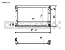 Load image into Gallery viewer, Koyo 17-22 Subaru Impreza 2.0L Non-Turbo / 18-22 Crosstrek 2.0/2.5L Non-Turbo Aluminum Radiator - Main Product View