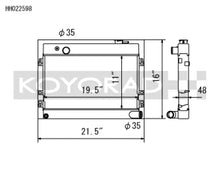 Load image into Gallery viewer, Koyo 68-73 Datsun 510 1.6L (MT) Radiator