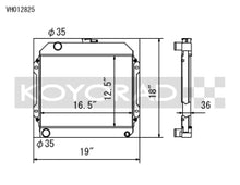 Load image into Gallery viewer, Koyo 71-74 Toyota Corolla 1.6L TE27/TE28/TS21 Manual Radiator