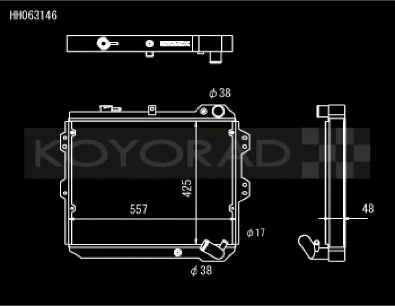 Koyo 83-85  Mazda RX-7 fits 1.1/1.3L MT (Includes GSL-SE Trim)