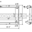 Load image into Gallery viewer, Koyo 89-92 Mazda RX-7 1.3L Late FC Chassis Turbo &amp; Non Turbo Radiator