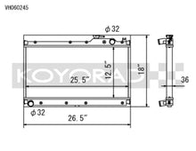 Load image into Gallery viewer, Koyo 89-97 Mazda MX-5 Miata 1.6/1.8L (MT) Radiator