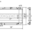 Load image into Gallery viewer, Koyo 90-96 Nissan 300ZX 3.0L Non Turbo MT Radiator