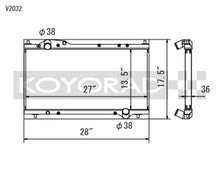 Load image into Gallery viewer, Koyo 91-05 Acura NSX 3.0/3.2L (MT) Radiator