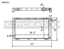 Load image into Gallery viewer, Koyo 91-94 Subaru Legacy 2.2L Turbo (MT) Radiator
