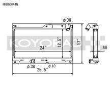 Load image into Gallery viewer, Koyo 93-95 Mazda RX-7 1.3L Turbo N-FLO (Dual Pass) Radiator