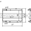 Load image into Gallery viewer, Koyo 94-01 Acura Integra with L15B7 Swap All-Aluminum Radiator - Main Product View