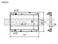 Load image into Gallery viewer, Koyo 94-01 Acura Integra with L15B7 Swap All-Aluminum Radiator - Main Product View