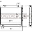 Load image into Gallery viewer, Koyo 95-04 Toyota Tacoma V6 4x4 Manual Radiator - Main Product View