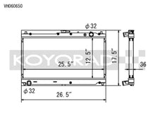 Load image into Gallery viewer, Koyo 99-05 Mazda MX-5 Miata 1.8L (MT) Radiator