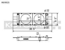 Load image into Gallery viewer, Koyo Honda Universal Pocket Radiator