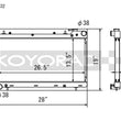 Load image into Gallery viewer, Koyo Radiator (MT) fits 1993-1998 Subaru Impreza 1.8L / 2.2L - Main Product View