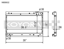 Load image into Gallery viewer, Koyo Radiator (MT) fits 1993-1998 Subaru Impreza 1.8L / 2.2L - Main Product View