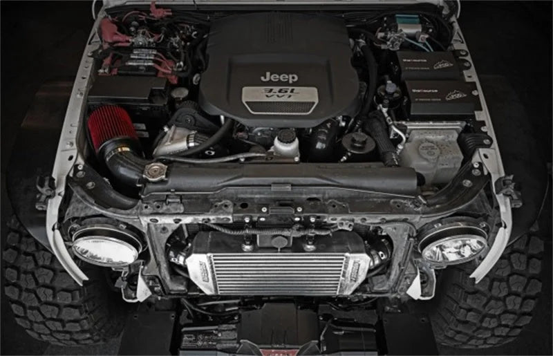 KraftWerks 12-18 Jeep Wrangler V6 3.6L Supercharger Kit w/o Tuning - Installation View