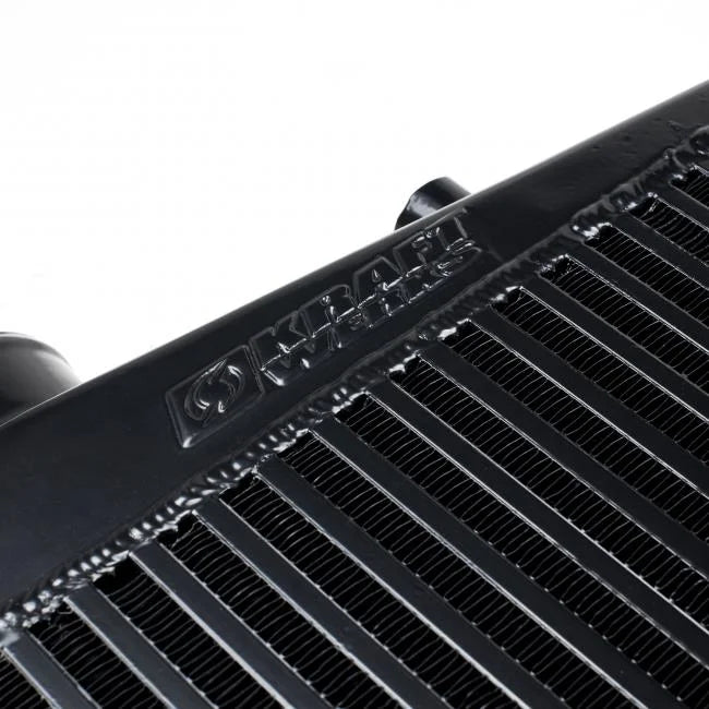 KraftWerks 31x12x4in Core Size 3in Inlet/Outlet Universal Black Intercooler - Installation View
