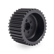 Load image into Gallery viewer, KraftWerks Cogged Pulley - 85mm Cogged 64mm Width (6 Bolt / Must Use Adapter Hub) - Side View