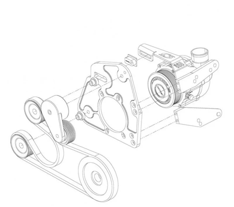 KraftWerks Honda D-Series Race Supercharger Kit (C30-94) - Additional View 5