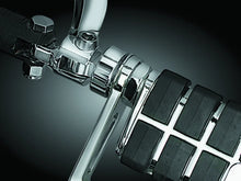 Load image into Gallery viewer, Kuryakyn 1-1/4in Stirrup Heel Rest Extenders Chrome - Side View