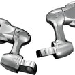 Load image into Gallery viewer, Kuryakyn 2in Adjustable Lockable Offsets With Male Mount Adapter Chrome - Main Product View