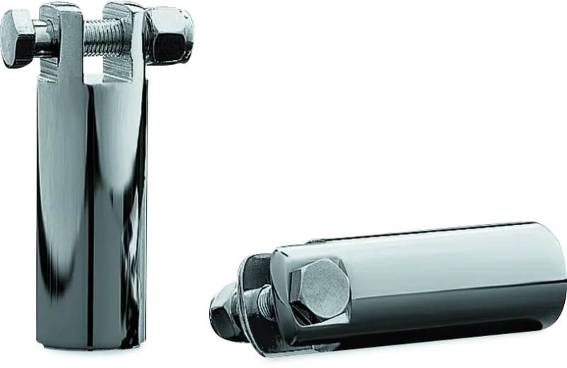 Kuryakyn 3 1/2in Extended Peg Mount With 3/8in-16 Mount Bolts Chrome