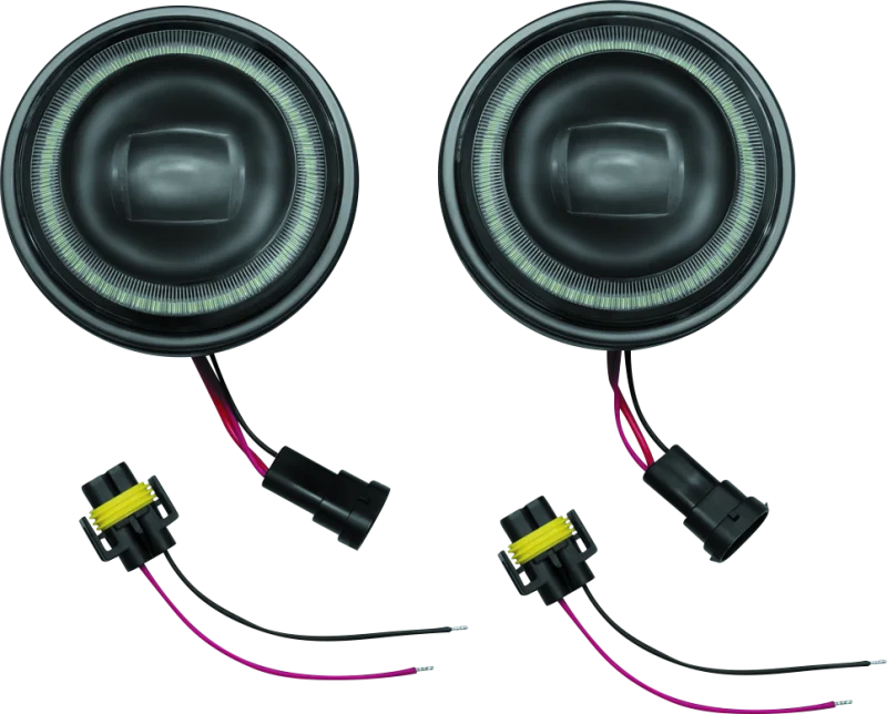 Kuryakyn 4-1/2inch Vision Passing Lmps Black - Main Product View