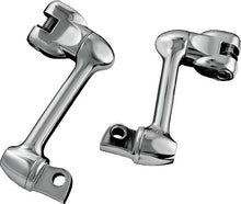 Load image into Gallery viewer, Kuryakyn 4in Adjustable Lockable Offsets With Male Mount Adapter Chrome - Main Product View
